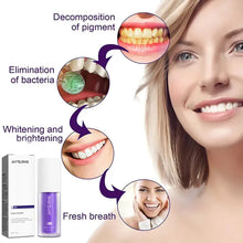 Load image into Gallery viewer, v34 Colour Corrector, Tooth Stain Removal, Teeth Whitening Booster, Purple Toothpaste, Colour Correcting, Protect Tooth Enamel Intensive Stain Removal