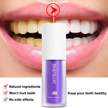 Load image into Gallery viewer, v34 Colour Corrector, Tooth Stain Removal, Teeth Whitening Booster, Purple Toothpaste, Colour Correcting, Protect Tooth Enamel Intensive Stain Removal