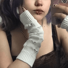Load image into Gallery viewer, 2 Pairs Knitted Arm Warmers Gloves Winter Long Thumb Hole Gloves Mittens for Women and Men