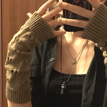 Load image into Gallery viewer, 2 Pairs Knitted Arm Warmers Gloves Winter Long Thumb Hole Gloves Mittens for Women and Men