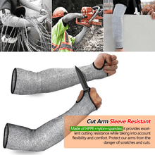 Laden Sie das Bild in den Galerie-Viewer, 2 Pr/Pack Cut Resistant Sleeves for Arm Work Protection Safety