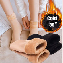 Laden Sie das Bild in den Galerie-Viewer, 5 Pack Men Women Socks Add Velvet Solid Winter Warm Snow Socks Thickened Socks