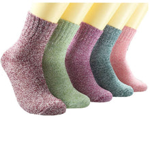 Carica l'immagine nel visualizzatore Galleria, 5-Pairs Wool Cashmere Cotton Socks