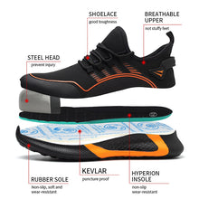 Laden Sie das Bild in den Galerie-Viewer, steel toe tennis shoes