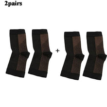 Charger l'image dans la visionneuse de la galerie, 5pair Compression Socks  Copper Infused Magnetic Foot Support