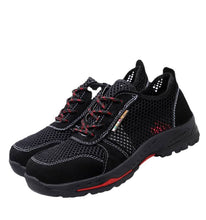 Carica l'immagine nel visualizzatore Galleria, Black Protective Shoes Anti-Smashing and Anti-Penetration Summer Breathable Ys203