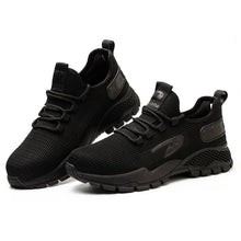Carica l'immagine nel visualizzatore Galleria, Black work shoes Steel Toe Shoes Anti-puncture Work Shoes Anti-smash Breathable | 667