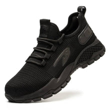 Carica l'immagine nel visualizzatore Galleria, Black work shoes Steel Toe Shoes Anti-puncture Work Shoes Anti-smash Breathable | 667