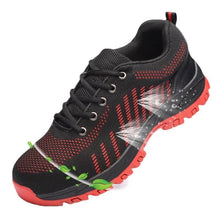 Carica l'immagine nel visualizzatore Galleria, Breathable safety shoes anti-smashing and anti-penetration non-slip work shoes YS001