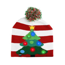 Laden Sie das Bild in den Galerie-Viewer, LED Christmas Hat Sweater Knitted Beanie