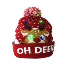 Laden Sie das Bild in den Galerie-Viewer, LED Christmas Hat Sweater Knitted Beanie