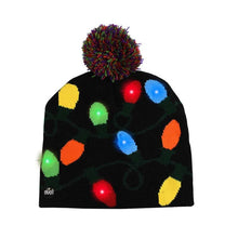 Laden Sie das Bild in den Galerie-Viewer, LED Christmas Hat Sweater Knitted Beanie