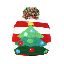 Laden Sie das Bild in den Galerie-Viewer, LED Christmas Hat Sweater Knitted Beanie