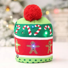Laden Sie das Bild in den Galerie-Viewer, LED Christmas Hat Sweater Knitted Beanie