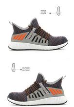 Carica l'immagine nel visualizzatore Galleria, Men's Attack Shield and Anti-Stab Breathable Soft Four Seasons Non-Slip Protective Footwear Safety Shoes Work Shoes LD591