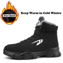 Laden Sie das Bild in den Galerie-Viewer, Men's steel toe boots Extra wide work boot work safety shoes non-slip puncture-proof | Teenro 907