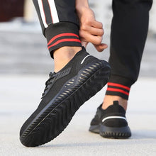 Laden Sie das Bild in den Galerie-Viewer, Mens Black Steel Toe Work Shoes Safety Shoes | 305