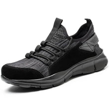 Charger l'image dans la visionneuse de la galerie, Non Slip Work Shoes Safety Shoes Industrial Black Breathable Large Size | 1017