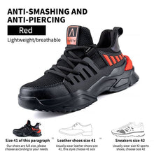 Laden Sie das Bild in den Galerie-Viewer, Safety Boots with Steel Toe Lightweight and Durable Protective Footwear fashion steel toe sneakers |026