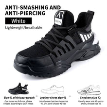Laden Sie das Bild in den Galerie-Viewer, Safety Boots with Steel Toe Lightweight and Durable Protective Footwear fashion steel toe sneakers |026