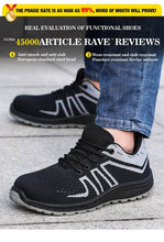 Laden Sie das Bild in den Galerie-Viewer, Safety Shoes Boots Work Shoes Construction Indestructible Shoes Work Sneakers Security | G57