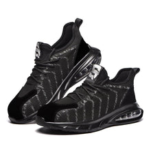 Laden Sie das Bild in den Galerie-Viewer, Safety Shoes Mens Work Boots Black Breathable | Jb711