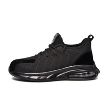 Laden Sie das Bild in den Galerie-Viewer, Safety Shoes Mens Work Boots Black Breathable | Jb711