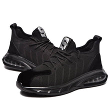 Laden Sie das Bild in den Galerie-Viewer, Safety Shoes Mens Work Boots Black Breathable | Jb711