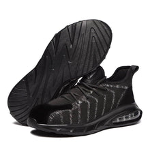 Laden Sie das Bild in den Galerie-Viewer, Safety Shoes Mens Work Boots Black Breathable | Jb711