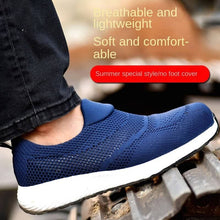 Laden Sie das Bild in den Galerie-Viewer, Steel Toe Cap Anti-Smashing Anti-Penetration Breathable Work Shoes WD682