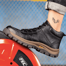 Laden Sie das Bild in den Galerie-Viewer, Steel toe and waterproof boots indestructible steel toe safety Bhoes | T1
