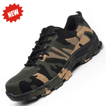 Laden Sie das Bild in den Galerie-Viewer, Teenron On Slip Shoes Safety Shoes Camouflage Color Work Shoes Indestructible | 526 - teenro