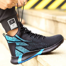 Laden Sie das Bild in den Galerie-Viewer, Work Boots Safety Steel Toe Shoes Breathable Sneakers Shoes  Hiking Boots Anti-Piercing Protective Footwear - teenro