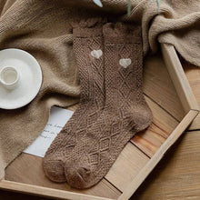 Carica l'immagine nel visualizzatore Galleria, Winter Wool Socks Women Athletic Socks Cozy Knit Wool Crew Socks
