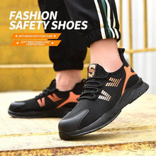 Cargar imagen en el visor de la Galería, Work Men's Safety Shoes Industrial and Construction Shoe FASHION STEEL TOE BOOTS | JB788