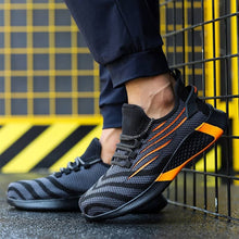 Cargar imagen en el visor de la Galería, Work Safety Shoes Wide Anti-smashing Steel Toe Cap Working Shoes | FZ-55