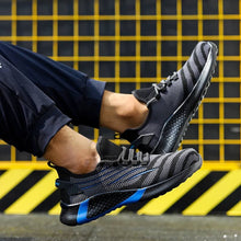 Cargar imagen en el visor de la Galería, Work Safety Shoes Wide Anti-smashing Steel Toe Cap Working Shoes | FZ-55