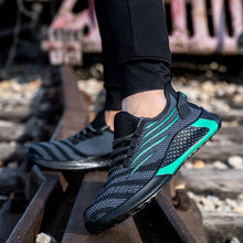 Cargar imagen en el visor de la Galería, Work Safety Shoes Wide Anti-smashing Steel Toe Cap Working Shoes | FZ-55