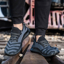 Cargar imagen en el visor de la Galería, Work Safety Shoes Wide Anti-smashing Steel Toe Cap Working Shoes | FZ-55