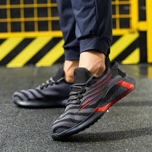 Cargar imagen en el visor de la Galería, Work Safety Shoes Wide Anti-smashing Steel Toe Cap Working Shoes | FZ-55