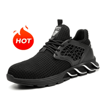 Cargar imagen en el visor de la Galería, Work Shoes For Men Steel Toe Cap Safet Shoes Breathable | LDF18