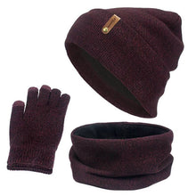 Laden Sie das Bild in den Galerie-Viewer, hat scarf and gloves set warm set winter touchscreen gloves