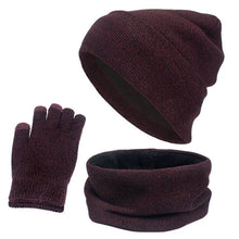 Laden Sie das Bild in den Galerie-Viewer, hat scarf and gloves set warm set winter touchscreen gloves