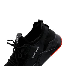 Charger l'image dans la visionneuse de la galerie, lightweight safety shoes Breathable Cloth Safety Shoes Steel Toe Work Shoes Unisex Black JB666