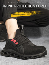 Carica l&#39;immagine nel visualizzatore Galleria, Scarpe da uomo con punta in acciaio Scarpe da lavoro antiperforazione Anti-smash Traspiranti | 808
