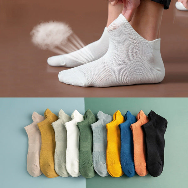 10 Pair Men Women Ankle Socks White Invisible Socks antiskid boat socks
