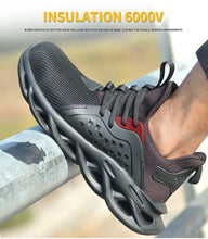 Charger l&#39;image dans la visionneuse de la galerie, Chaussures à bout en acier pour hommes Chaussures de travail anti-crevaison Anti-smash Respirant | 808
