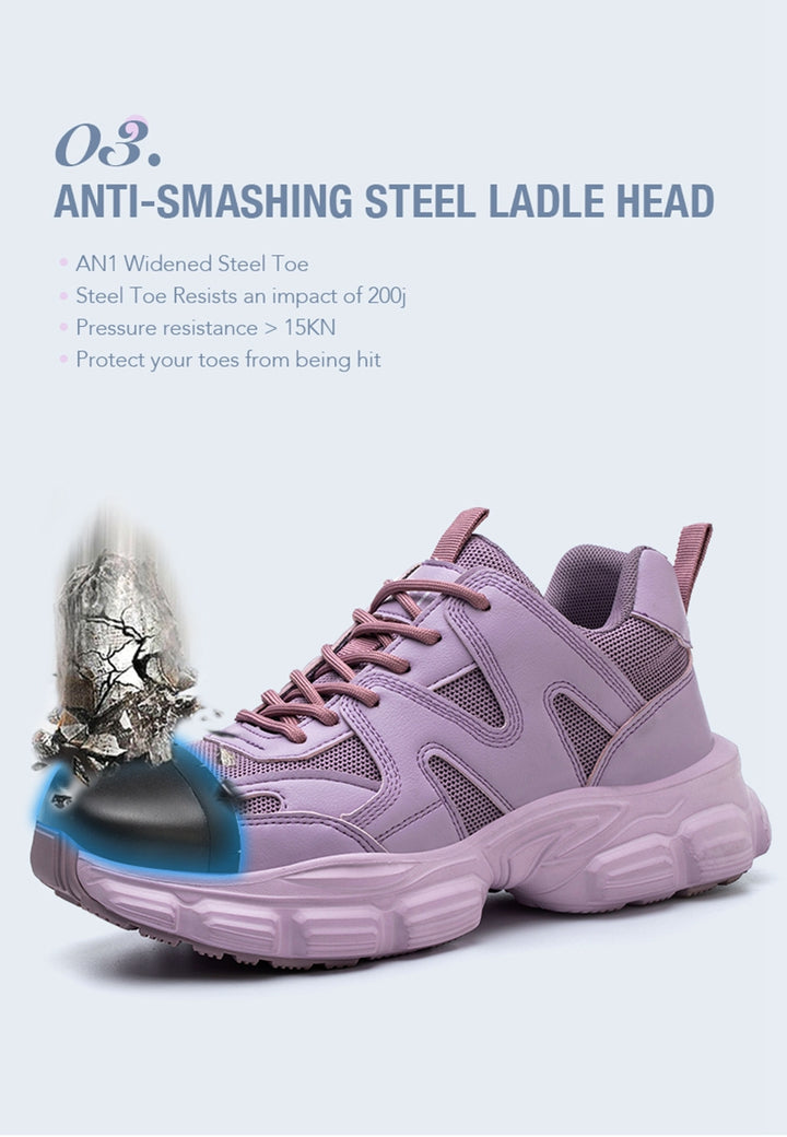Lightweight work shoes for women