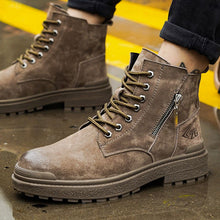 Carica l&#39;immagine nel visualizzatore Galleria, men steel toe work boots
