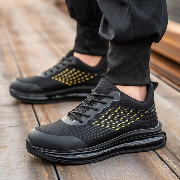mens work shoes black